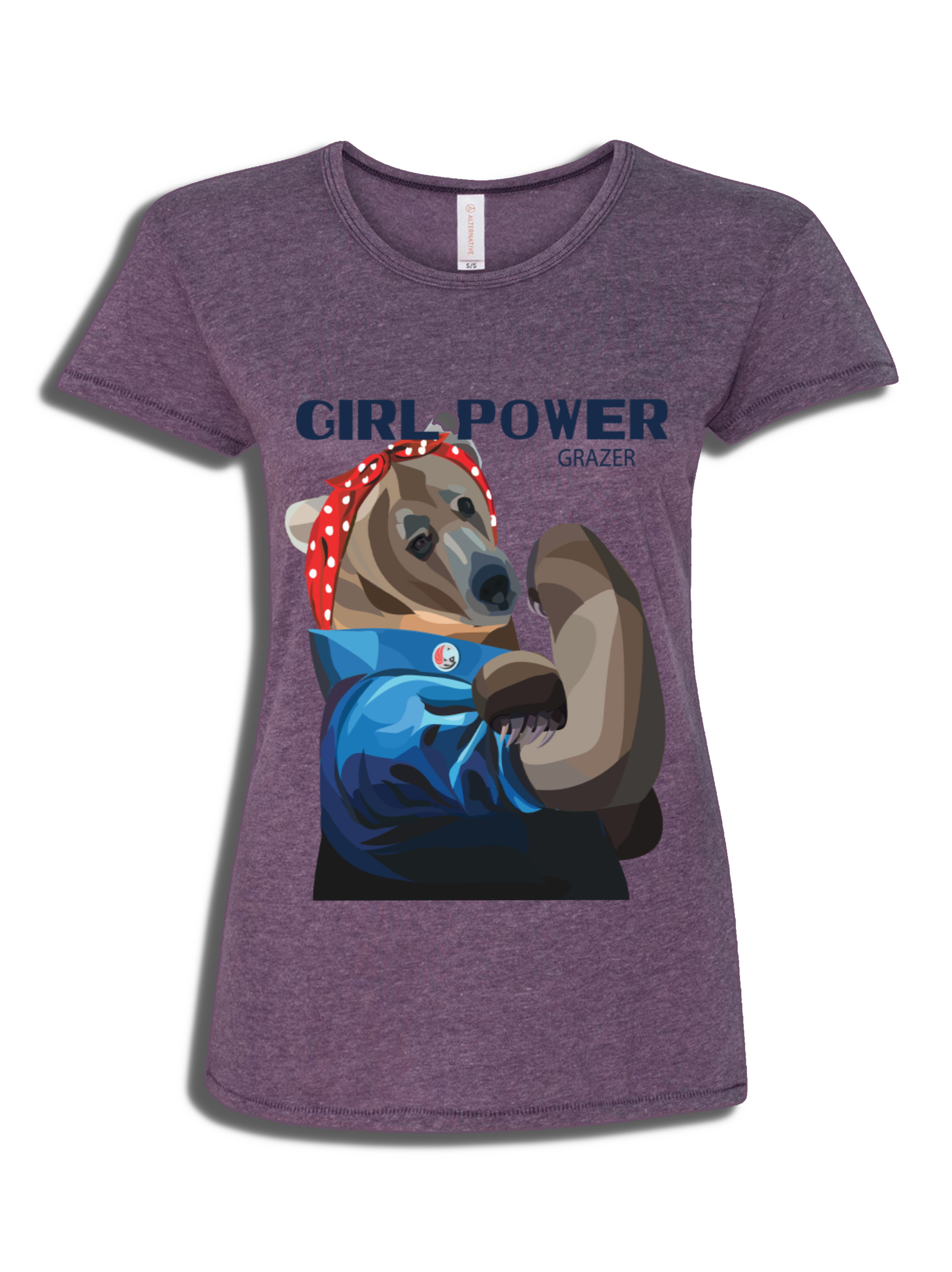 【 PROJECT】24SS★ Queen Bear T-shirt Grazer+Girl+Power+T-shirt+
